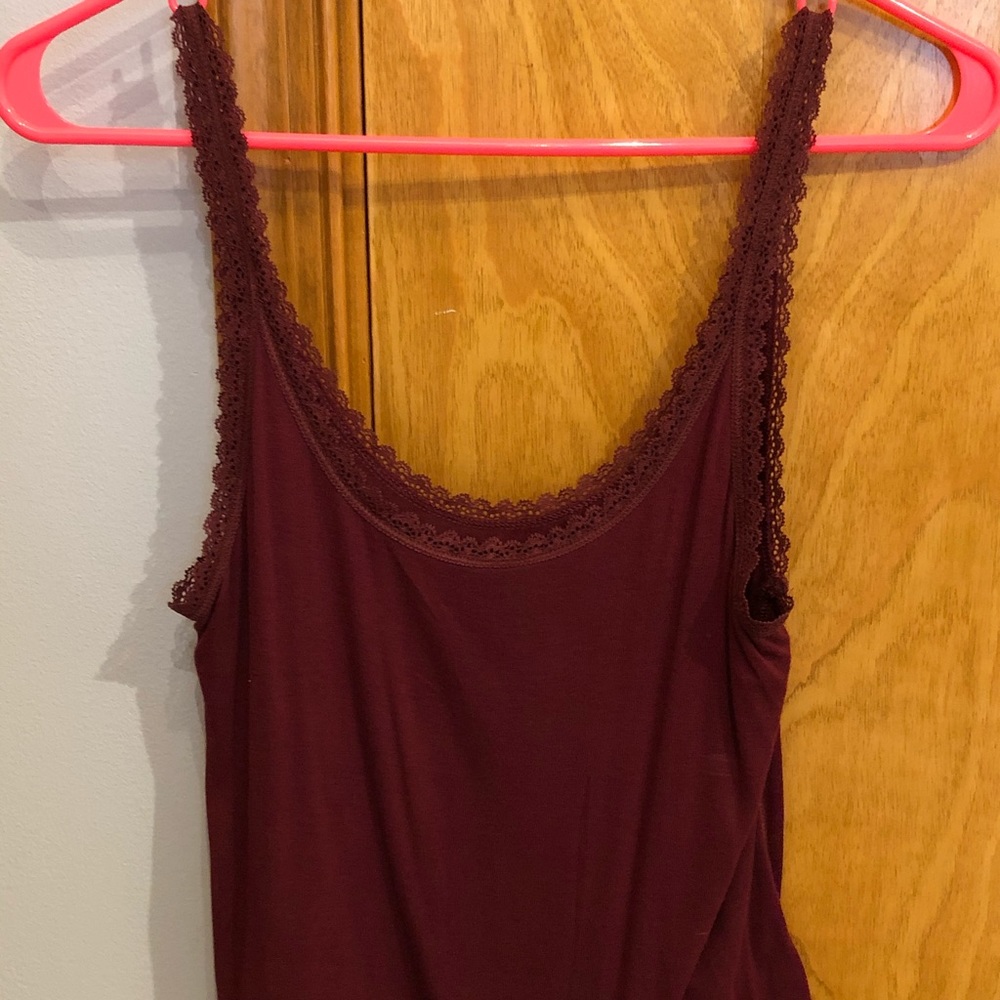 Burgundy Tank Top American Eagle